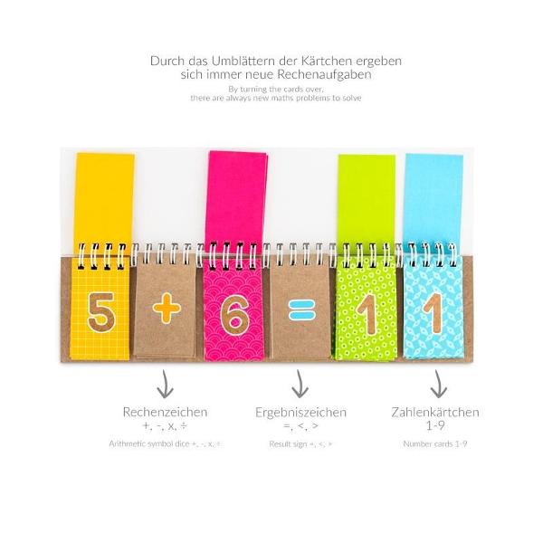 Devino maestru al aritmeticii Indiferent dac&259; aduni scazi înmul&539;e&537;ti sau împ&259;r&539;i – cu acest bloc de c&259;r&539;i de înv&259;&539;are fabricat din carton rezistent &537;i cu spiral&259; copiii pot înv&259;&539;a &537;i exersa cu sârguin&539;&259; opera&539;iile aritmetice de baz&259; cu u&537;urin&539;&259; Întorcând c&259;r&539;ile po&539;i descoperi în mod constant noi probleme 