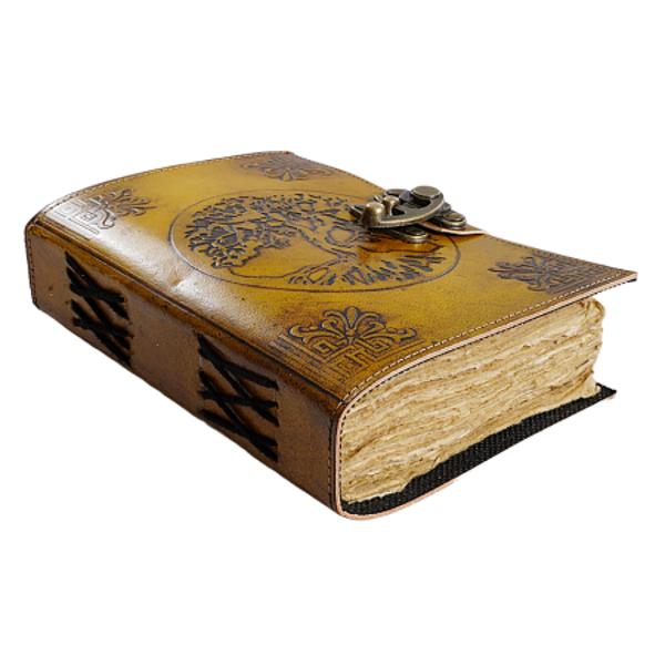 Jurnal Vintage dimensiune 175 x 125 cm coperti din piele naturala cusute manual hartie lucrata manual din bumbac Inchizatoare metalica tip ancora