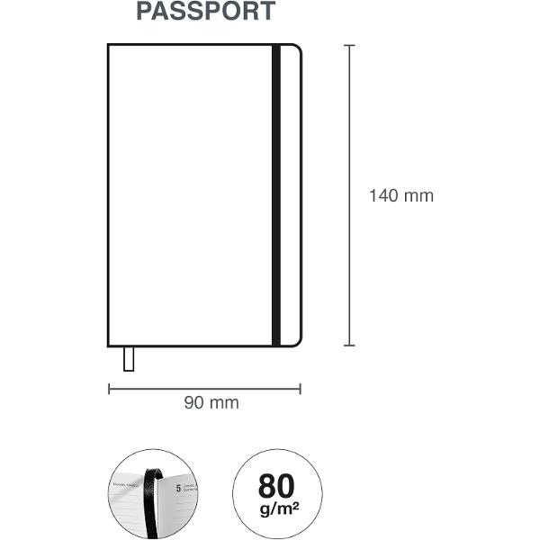 Agenda Miquelrius Passport 90x140 mm datata saptamanala Chester Black MR31277