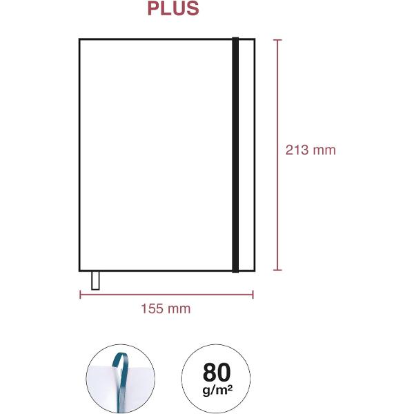 Agenda Miquelrius Plus 155x213 mm datata zilnic Luxor Blue MR22737
