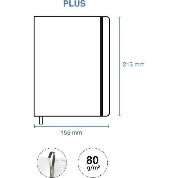 Agenda Miquelrius Plus 155x213 mm datata zilnic Terrazzo Graphic CAT MR26