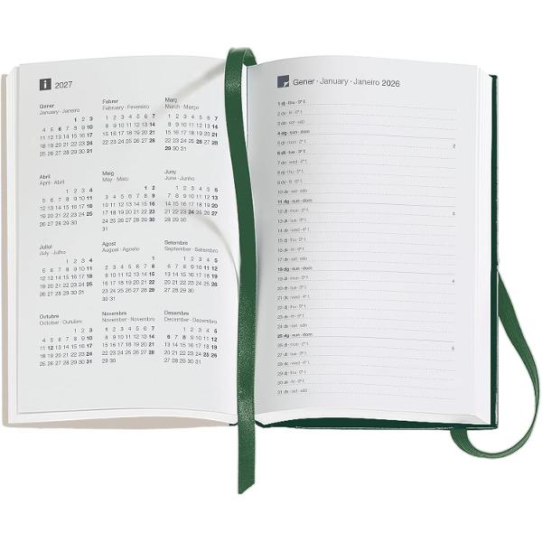 Agenda Miquelrius Passport 90x140 mm datata zilnic Mini Garden Natura CAT MR31635