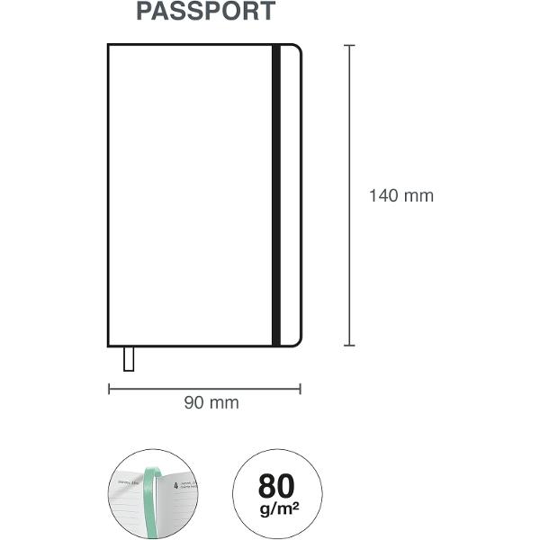 Agenda Miquelrius Passport 90x140 mm datata zilnic Gradient Graphic MR31287