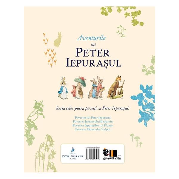 Una dintre cele mai &icirc;ndr&259;gite c&259;r&355;i publicate vreodat&259; volumul&nbsp;Aventurile lui Peter Iepura&351;ul de Beatrix Potter spune povestea unui iepura&351; neast&acirc;mp&259;rat care este urm&259;rit prin gr&259;dina domnului McGregor&nbsp;Peter este membru al unei familii de iepuri care mai are &icirc;n componen&355;&259; trei fete &351;i o doamn&259; iepure mama lui Peter Dar b&259;ie&355;elul familiei nu se 