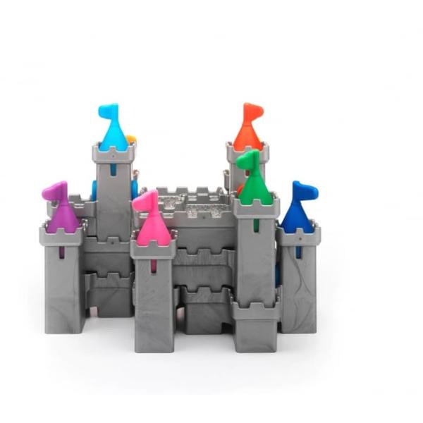 Smart Games - Tower Stacks Joc de Logic&259; cu 80 de Provoc&259;ri 8 AniSmart Games Tower Stacks ofer&259; o experien&539;&259; captivant&259; pentru un singur juc&259;tor pun&acirc;nd la &icirc;ncercare abilit&259;&539;ile de rezolvare a problemelor &537;i stimul&acirc;nd g&acirc;ndirea logic&259; Juc&259;torii sunt provoca&539;i s&259; construiasc&259; un castel vertical folosind nou&259; piese de puzzle pornind de la podea &537;i utiliz&acirc;nd 