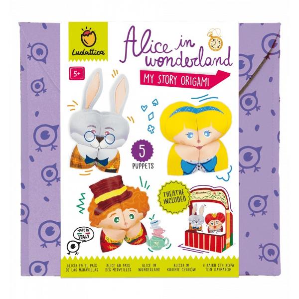 Set de Teatru de P&259;pu&537;i Origami – Alice în &538;ara Minunilor 5 aniExplora&539;i t&259;râmul magic al „&538;&259;rii Minunilor” cu acest set de teatru de p&259;pu&537;i origami inspirat de povestea lui Alice Copiii pot crea personaje îndr&259;gite precum Alice Iepurele Alb P&259;l&259;rierul Nebun &537;i Regina de Cup&259; folosind tehnici de pliere origami Dup&259; ce personajele sunt gata 