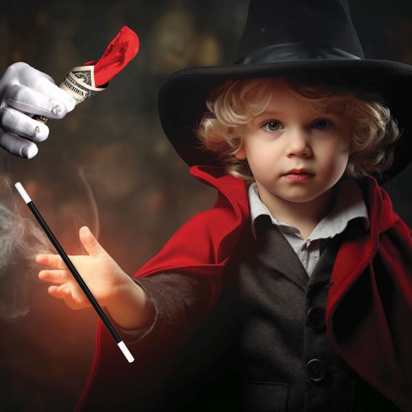 Nu exista magician fara bagheta magica Cu ajutorul ei vei descoperi o multime de trucuri si iluzii spectaculoase care te vor transforma intr-un adevarat maestru al magiei In interiorul acestei baghete magice se ascunde un set super fantastic plin de surprize si efecte uimitoare perfect pentru micii iluzionisti pasionati de mister si spectacol