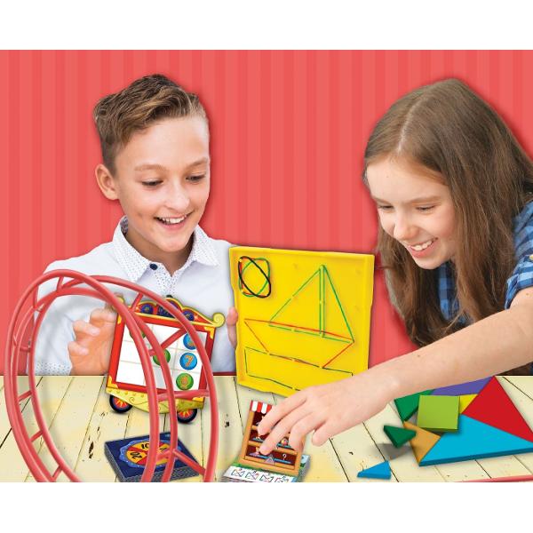 Pune-ti mintea la incercare si distreaza-te in acelasi timp cu acest set de matematica Aceasta jucarie educativa transforma invatarea numerelor si a operatiilor matematice intr-o aventura captivanta Cu mai multe niveluri de dificultate puzzle-uri si provocari iti poti testa abilitatile de calcul rationament logic si rezolvare de probleme Perfect pentru copiii care vor sa-si imbunatateasca matematica intr-un mod distractiv si interactiv Provoaca-ti prietenii sau joaca singur  invata in 