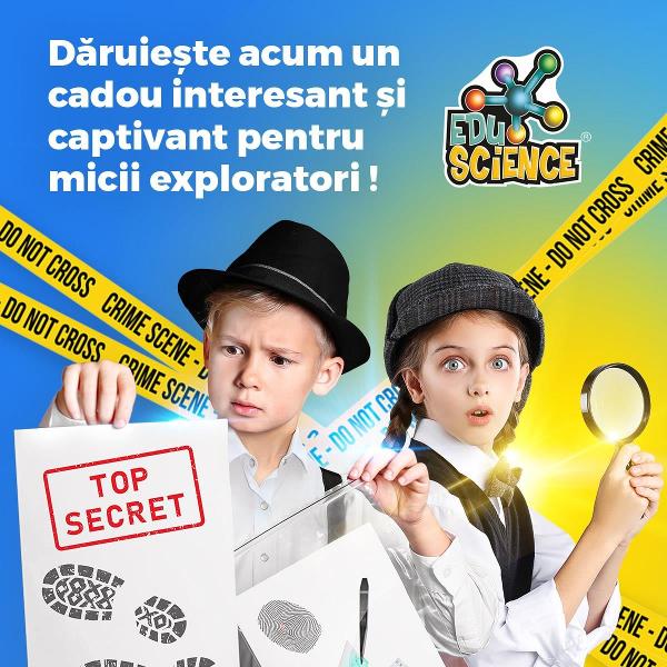 Te fascineaz&259; munca detectivilor &538;i-ai dori s&259; &537;tii ce tehnici folosesc pentru a prinde infractorii Exploreaz&259; metode de investiga&539;ie reale &537;i rezolv&259; cazurile ca un profesionist cu super kitul Vreau s&259; fiu detectivPreg&259;te&537;te-te pentru cele mai tari experien&539;e din via&539;a ta Amenajeaz&259;-&539;i un loc &icirc;n care s&259;-&539;i po&539;i organiza un mic laborator de investiga&539;ie &537;i lucreaz&259; la 