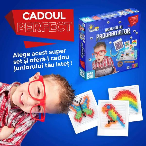 &536;tiai c&259; se poate &icirc;nv&259;&539;a programare f&259;r&259; computer Sus&539;ine-l pe copilul t&259;u s&259; deprind&259; tainele cod&259;rii &icirc;n mod intuitiv &537;i distractiv cu Vreau s&259; fiu programator un set ingenios perfect pentru micii pasiona&539;i de informatic&259;Programare &537;i no&539;iuni de baz&259; despre codare &icirc;n lipsa unui computer Da se poate Cu Vreau s&259; fiu programator copiii &icirc;n&539;eleg informatica 