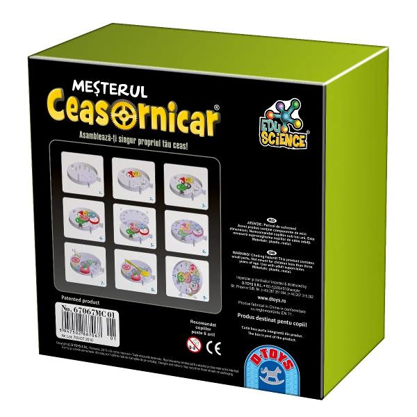 Ai un copil iste&539; care analizeaz&259; cu pl&259;cere mecanisme complexe Face &537;i desface orice juc&259;rie dornic s&259; descopere fiecare pies&259; Ofer&259;-i copilului Me&537;terul ceasornicar &537;i sus&539;ine-l s&259;-&537;i dezvolte gândirea logic&259; &537;i dexteritatea în mod distractivÎn plus va avea propriul ceas analog creat chiar de el &537;i se va bucura de un obiect practic &537;i util zi de ziMe&537;terul 