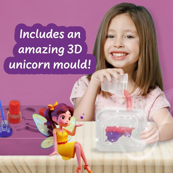 SET FABRICA DE LUMANARI Cu aceasta jucarie magica si educativa poti crea pana la 8 lumanari fermecate personalizandu-le cu culorile si aromele tale preferate Nu rata ocazia &mdash fii printre primii care se bucura de noile kituri Science4you mai moderne mai vibrante si mai distractive ca niciodata Continutul setului suport pentru fitil masa de laborator pahare mari de masurat spatule din lemn manusi pipete Pasteur fitiluri pensula pahar mic de masurat forma de unicorn 3D 