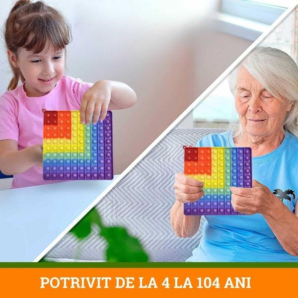 Jucarie Educativa pentru copii 6 &ndash; 10 ani Tablita Senzoriala Pop It cu Numere de la 1 la 81 pentru a invata tabla inmultirii si cu numere de la 1 la 9 pe verso pentru a invata tabla adunarii Transforma Invatarea Matematicii intr-o Activitate Distractiva Descopera o modalitate inovatoare si captivanta de a invata numerele si operatiile de baza cu aceasta tablita senzoriala Pop It Conceputa special pentru copiii care doresc sa isi imbunatateasca abilitatile matematice aceasta 