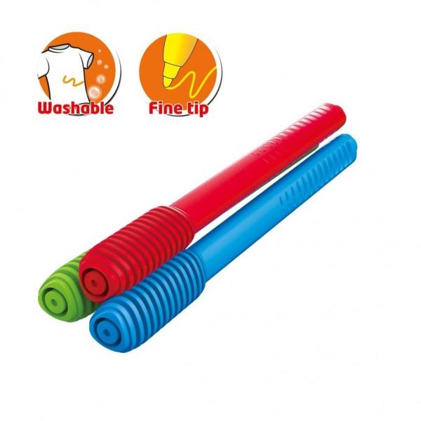 Carioca cu corp triunghiular cu zona confortabila de prindereCapace conectabilePentru coloriaj uz generalMaterialPPUtilizare universala