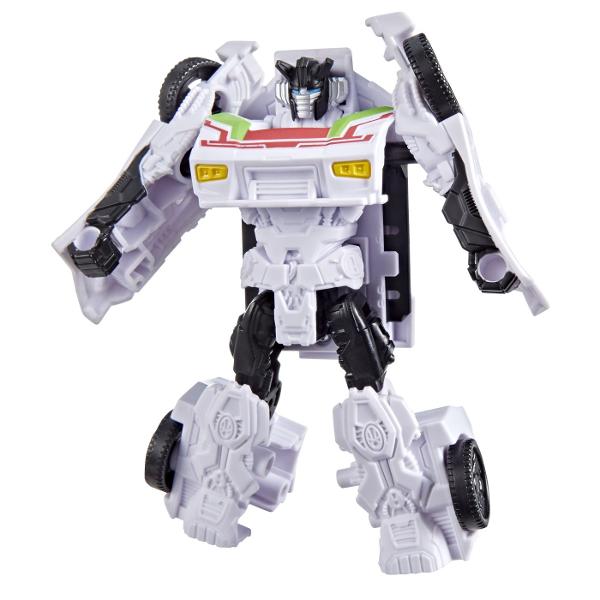Transformers CYBERWORLD robot convertibil In Transformers CYBERWORLD copiii decid ce se intampla  si totul incepe cu jucarii minunate precum figurinele Cyber Changers Aceasta jucarie Transformers de 10 cm se transforma din modul robot in modul alternativ si este suficient de simpla pentru copiii cu varsta de 6 ani si peste Ofera copiilor un plus de inspiratie pentru povestiri cu jucariile CYBERWORLD suplimentare fiecare vanduta separat in functie de disponibilitate si descopera personaje 