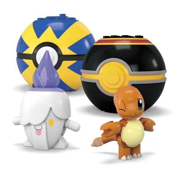 Construieste-ti propria ta echipa de tip Foc incluzand fetele cunoscute Litwick Charmander Scorbunny si SalanditFotografiaza-i si expune-i cu ajutorul celor 4 bile Pok&eacute Balls cu 4 spiteAceste figurine de constructie contribuie la dezvoltarea creativitatii si a abilitatilor de rezolvare a problemelor