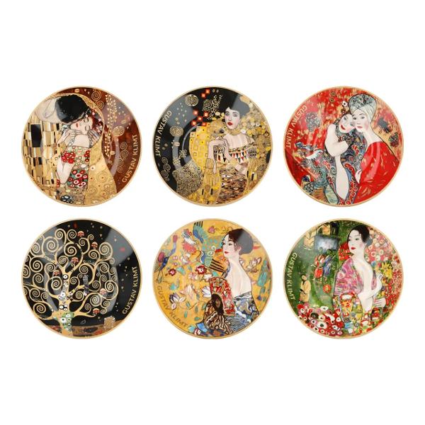 Savureaza cafeaua sau ceaiul intr-un stil artistic cu acest set de 6 cesti din portelan inspirate de operele lui Gustav Klimt Fiecare ceasca combina&nbsp;design elegant&nbsp;si&nbsp;functionalitate oferind o experienta vizuala si gustativa deosebitap data-start395 