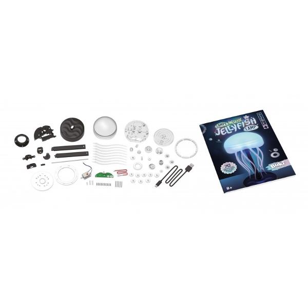 Construie&537;te o lamp&259; &icirc;n form&259; de meduz&259; asambl&acirc;nd piesele &537;i angrenajele Lampa se aprinde &icirc;n 6 combina&539;ii diferite de culori care se pot schimba automat Tentaculele unduiesc cu o mi&537;care hipnotic&259; relaxant&259; Ajusteaz&259; angrenajele pentru a schimba mi&537;c&259;rile Dimensiune 19 cm Func&539;ioneaz&259; cu cablul USB inclus Instruc&539;iuni ilustrate pas cu pasInclude 70 de piese1 cablu USB- type C 