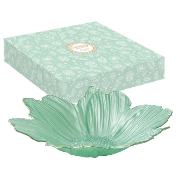 Atentie Acest model este disponibil in 4 variante diferite Pretul afisat este per bucata Va rugam sa precizati modelul dorit printr-un comentariu la plasarea comenzii In caz contrar se va livra aleatoriu un model din stoc fara posibilitatea unui schimb ulteriorAdaug&259; un strop de elegan&539;&259; &537;i culoare mesei tale cu acest bol din sticl&259; &icirc;n form&259; de floare din 