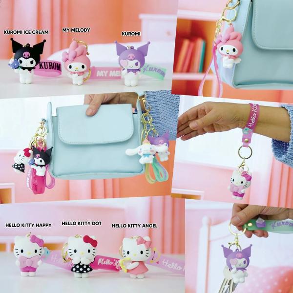 Breloc Hello Kitty Si Prietenii realizat din material plastic rezistent si prevazut cu sistem de prindere metalic tip inel ideal pentru chei ghiozdan sau geanta Figurina are un design colorat detalii atent realizate si un aspect prietenos fiind potrivita atat pentru copii cat si pentru colectionari Accesoriul este ambalat individual in cutie transparenta fiind potrivit pentru a fi oferit cadou sau pentru completarea unei colectii tematice Compact si usor brelocul adauga un plus de 