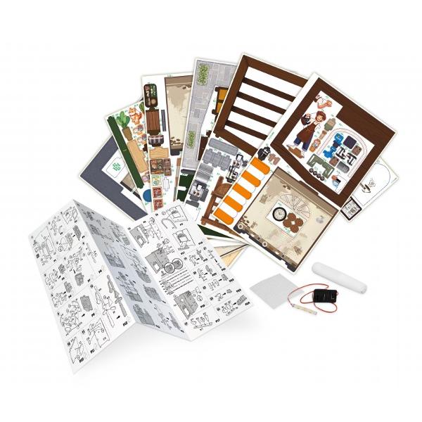 Asambla&539;i piesele din lemn &537;i construi&539;i-v&259; propria cafenea &icirc;n miniatur&259;&nbsp;Lipi&539;i &537;i a&537;eza&539;i mobilierul accesoriile plantele &537;i clien&539;ii pentru a recrea atmosfera confortabil&259; a unei cafeneleAsamblarea este u&537;oar&259; cu instruc&539;iunile ilustrate pas cu pas &537;i piesele numerotate Odat&259; terminat&259; aceast&259; dioram&259; devine un ornament minunat pentru dormitorul 