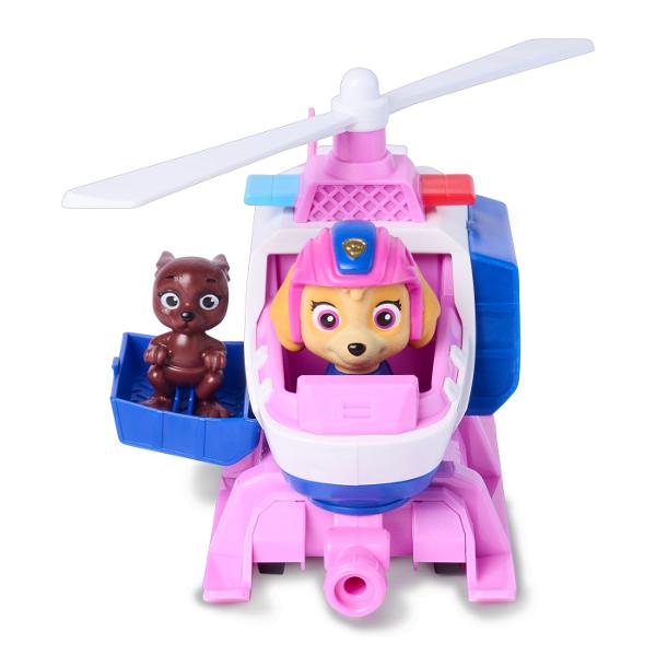 PATRULA CATELUSILOR CAUTARE SI SALVARE SET FIGURINA SI VEHICUL este un set de joaca inspirat din aventurile echipei de salvare concepute pentru copiii de peste 3 ani Fiecare set include un personaj indragit din Patrula Catelusilorl si vehiculul sau specific de interventie realizat in culori autentice si cu detalii fidele serialului animat Vehiculul este prevazut cu roti functionale si elemente mobile oferind o experienta de joaca dinamica si interactiva Figurina este articulata si usor de 