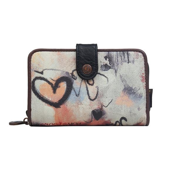 Portofel dama Janet 15x4x9 cm TV000004Material material textil si piele ecologica