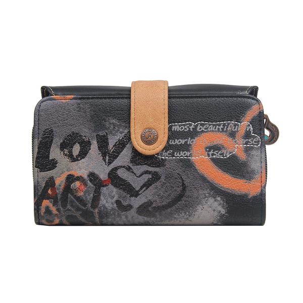 Portofel dama Janet 17x3x10 cm TV000026Material material textil si piele ecologica