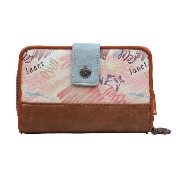 Portofel dama Janet 13x3x9 cm TV000021Material material textil si piele ecologica