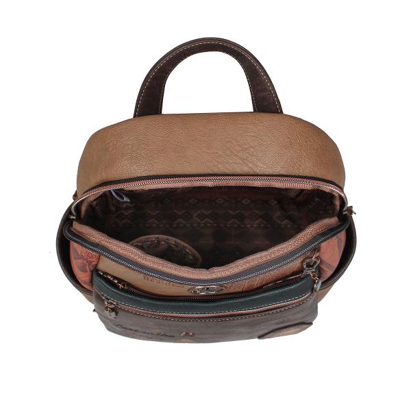 Rucsac fashion Janet Maya Journey 25x15x31 cm TV000114Material material textil si piele ecologica