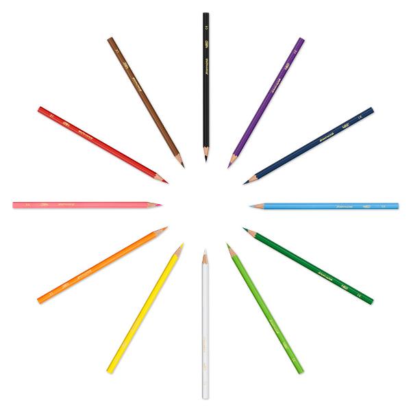 Gama de produse BIC Kids ofera instrumente de colorat special concepute pentru a oferi copiilor unelte care sunt distractive pentru ii ajuta sa creasca Aceasta cutie de creioane colorate pe baza de apa este o paleta reala a artistului multi-scop pe care copiii o pot folosi pentru a desena a culori si a picta Cand sunt scufundate in ap&259; pigmen&539;ii din plumb creeaz&259; un efect minunat de acuarela pe hartie Copiii pot intensifica efectul cu pensula nu este inclusa in pachet 