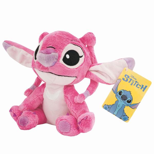 Plus Disney Stitch roz 25 cm este o jucarie adorabila si extrem de pufoasa inspirata din indragitul personajului din universul Lilo si Stitch Realizat din materiale moi si placute la atingere acest plus are un design expresiv cu ochi mari brodati si detalii atent finisate care redau farmecul personajului intr-o varianta simpatica de culoare roz Dimensiunea de 25 cm il face ideal atat pentru imbratisari cat si pentru decorarea camerei copilului sau pentru a fi luat in calatorii Este 