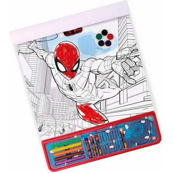 Giga Block 5 in 1 Marvel Spider-Man este un set creativ complet dedicat micilor fani ai supereroului preferat conceput pentru a oferi ore intregi de distractie prin desen colorat si pictura Inspirat din universul Marvel setul il are in prim-plan pe Spider-Man si transforma fiecare activitate artistica intr-o aventura plina de actiune Cutia practica include multiple instrumente de colorat si accesorii variate precum carioci creioane colorate acuarele si alte materiale necesare pentru 