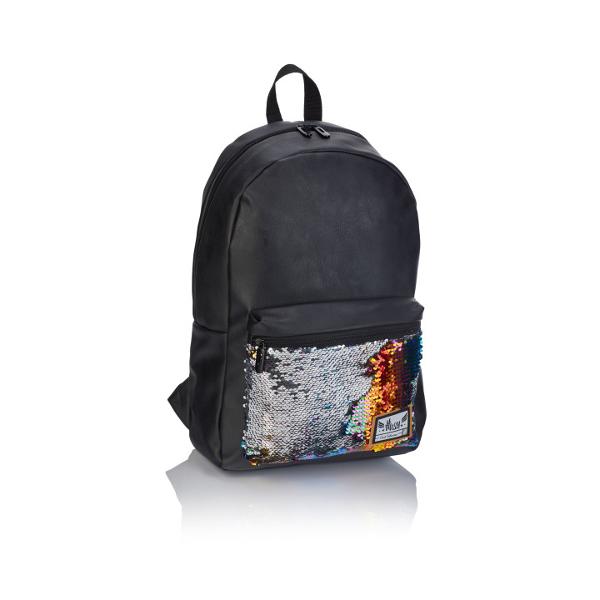 Ghiozdan rucsac HASH 2 compartimente piele ecologica dim 45x29x16 cm S502019091