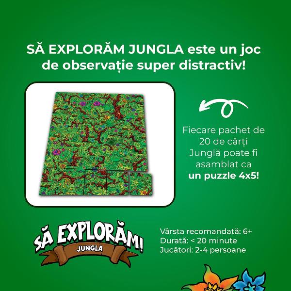 E&537;ti curios &537;i dornic de aventur&259; Descoper&259; S&259; explor&259;m jungla un joc interactiv &537;i super distractiv care te poart&259; direct &icirc;n inima jungleiPrive&537;te cu aten&539;ie c&259;r&539;ile &537;i colecteaz&259;-le doar pe cele potrivite&hellip; Pentru c&259; &icirc;n jocul&nbsp;S&259; explor&259;m jungla&nbsp;micile detalii sunt cele care chiar fac diferen&539;aFiecare juc&259;tor are la 