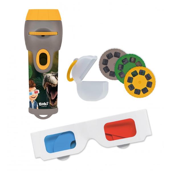 O lanterna pentru a proiecta imagini frumoase pe perete sau tavanDimensiunea proiec&539;iei p&acirc;n&259; la 1 metruIntroduce&539;i un disc &537;i descoperi&539;i 24 de imagini cu dinozauriO bro&537;ur&259; ilustrat&259; disponibil&259; pentru desc&259;rcare prezint&259; fiecare imaginePune&539;i-v&259; ochelarii pentru a vedea imaginile 3D &icirc;n relief exclusiveOchelari 3D inclu&537;iInclude o lantern&259; 3 