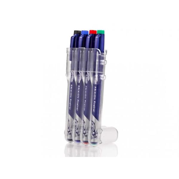 Set Evolutive Fineliner Pilot Frixion albastru negru rosu verde Pilot prezinta un nou suport inovator pentru instrumentele de scris din familia Pilot FriXion Un sistem inteligent de suport pentru instrumente de scris care poate deveni un organizator fantastic pentru biroul de acasa sau de la serviciu Suportul este compatibil cu majoritatea rollerelor din familia Pilot FriXion Fineliner Pilot Frixion 045 mm Pastreaza ce-i mai bun sterge restul Scrie sterge rescrie Cu finelinerul 