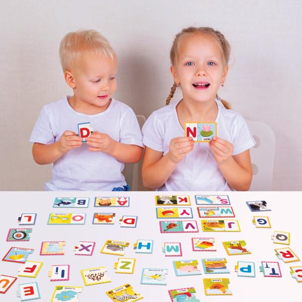 &bdquoAGERINO DE LA A LA Z Un joc educativ format din piese de puzzle cu litere si lucruri care incep cu aceeasi litera astfel incat copiii sa invete alfabetul si sa faca legatura litera-cuvantMai mult de indata ce copilul este familiarizat cu literele poate incepe sa citeasca cuvintele litera cu litera descoperind astfel cuvantul magic al lecturiiValori dezvoltate logica cunostinte despre lume autonomia sociabilitatea memoria limba straina aptitudinile motorii Toate jocurile 