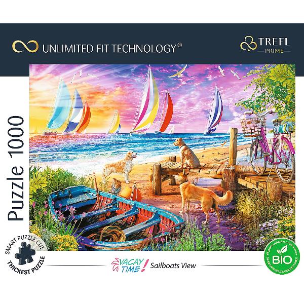 Seria Prime UFT de la Trefl ii va captiva pe toti amatorii de puzzle-uri Prin ce se remarca Prin Unlimited Fit Technology o tehnologie unica prin cel mai gros carton de pe piata si prin forma speciala a pieselor neregulata Aceste puzzle-uri pot fi mutate si rotite fara riscul de a se imprastia si asta nu e tot Poti folosi toate puzzle-urile Prime UFT cu acelasi numar de piese pentru a crea un puzzle urias Creeaza-ti propriul colaj cu puzzle-urile Prime de la Trefl Cauti un mod placut 