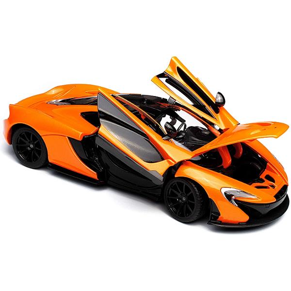 Masinuta are proportiile ideale pentru momente pline de distractie si amuzament avand dimensiunile in centimetri dupa cum urmeaza  198955 Masinuta metalica McLaren P1 scara 1 la 24 are anvelope de cauciuc si un design detaliat interior-exterior realizat din materiale metalice turnate cu accesorii realizate din material plastic de calitate superioara Copilul dumneavoastra se poate juca in voie cu masina metalica McLaren P1 de la brandul international Rastar Nicio cursa nu este 