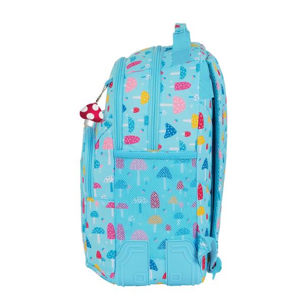 Rucsac dublu 42 cm Blackfit8 CiupercuteRucsac dublu 42 cm Blackfit8 Ciupercute este un rucsac foarte spatios special pentru scoala sau pentru pentru plimbari lungi in natura si mici vacante de weekend Acest rucsac este alegerea cea mai buna pentru cei ce au nevoie de spatiu si de o cat mai buna organizare a lucrurilor Rucsacul are doua compartimente mari foarte spatioase si un buzunar frontal spatios si captusit;Toate 