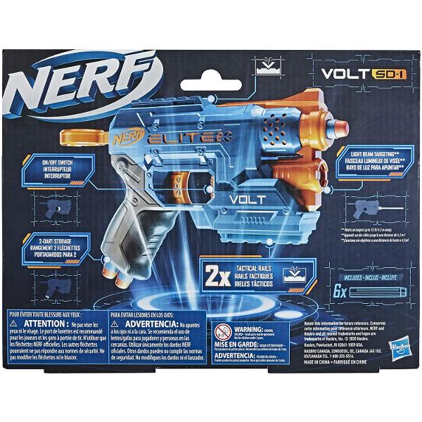 Pregateste-te pentru lupta cu blasterele Nerf Elite 20 care dispun de capabilitati de personalizare incorporate astfel incat sa le poti face upgrade si sa profite de avantajul competitiilor Nerf Construiti-va stocul de blaster-uri Nerf Elite 20 pentru a va optimiza strategia de joc si pentru a aduce performanta tactica si flexibilitate in fiecare misiune si lupta Blasterul Nerf Elite 20 Volt SD-1 este echipat cu 2 sine tactice astfel incat sa il puteti personaliza cu accesorii Nerf pentru 