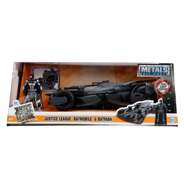 Masinuta de metal Batmobile model Arkham Knight freewheel cu usi ce se pot deschide Setul include si o figurina de metal Batman 7 cm&nbsp;&nbsp;