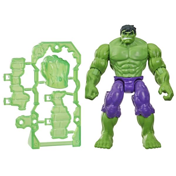 Copiii isi pot imagina actiune si aventura care salveaza lumea cu jucariile Marvel Avengers ActionVerse de la Hasbro Ofera timpului de joaca un impuls puternic cu aceste figurine dotate cu 9 puncte de articulatie pentru joaca si expunere pozitionabile Fiecare figurina de actiune Super Hero ActionVerse de 114 cm vine cu mai multe accesorii detasabile inspirate de personaje precum si un suport reutilizabil pentru depozitarea accesoriilor Copiii cu varsta de 4 ani si peste vor adora sa-si 