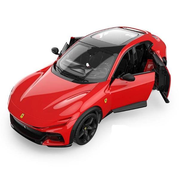 Copilul dumneavoastra se poate juca in voie cu masina cu telecomanda FERRARI PUROSANGUE scara 1 la 14 oferita de brandul international Rastar Nicio cursa nu este imposibil de castigat cu acesta masinuta replica oficiala cu licenta a modelului original construita cu mare atentie la detalii Masinuta are proportiile ideale pentru momente pline de distractie si amuzamentMasinuta functioneaza pe frecventa de 24GAlimentarea se face astfel  pentru masinuta sunt necesare 5 baterii tip AA  iar 
