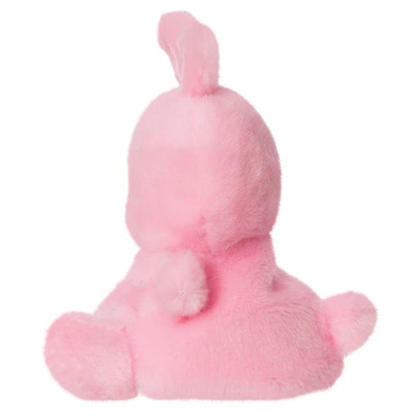 Jucarie de plus Aurora Cooky Palm Pal 13cm in forma de iepuras realizata din material textil moale si pufos placut la atingere ideala pentru imbratisare si joaca zilnica Designul simpatic in nuante de roz cu interiorul urechilor contrastant este completat de expresia faciala jucausa care ii ofera un aspect vesel si atragator pentru copii Forma rotunjita si textura fina o fac potrivita pentru confort si relaxare fiind usor de tinut in brate si transportat oriunde Este ideala atat pentru 