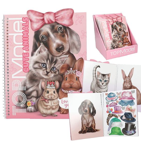 Aten&539;ie la dr&259;g&259;l&259;&537;enie Cartea cu stickere TOPModel &bdquo;Animale Dr&259;gu&539;e&rdquo; are 24 de pagini cu animale mici frumos ilustrate precum c&acirc;ini pisici iepuri &537;i &537;oareci care pot fi &icirc;nfrumuse&539;ate cu o mul&539;ime de stickere 7 pagini Cu legare spiralat&259; practic&259;