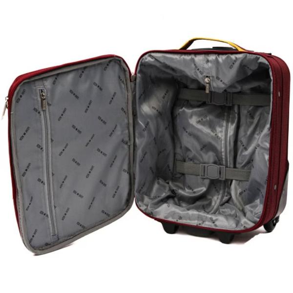 Troler acceptat de catre companiile aeriene LOW COSTSistem trolley din aluminiuRoti rezistente si silentioase pentru o manevrare usoaraManer telescopic ajustabilBuzunar interior cu fermoarManer superiorPlacuta identificareDimensiuni 40x30x20 cm