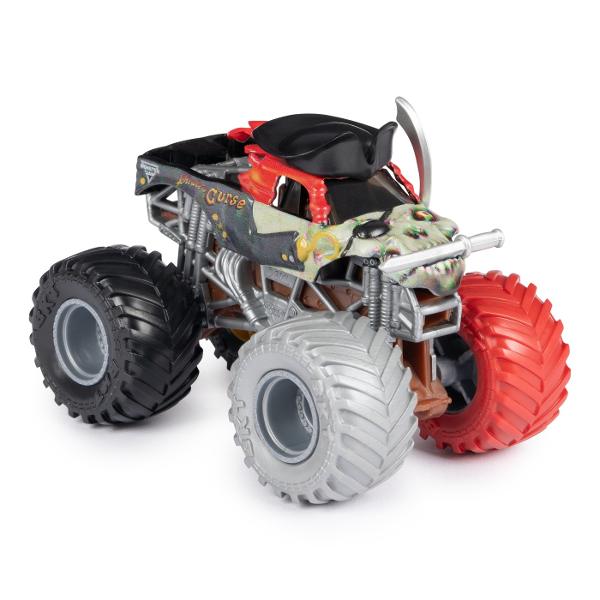 Masina oficiala a spectacolului Monster Jam Un vehicul hiper detaliat fidel eroilor spectacolului cu un aspect agresiv si suspensii realiste pentru a face cascadoriile intr-un mod cat mai spectaculos Macheta este metalica si foarte bine realizata Foarte rezistenta Monster Jam ofera mai multe detalii si grafica decat oricand Cu anvelopele oficiale BKT jante cromate stilizate si un sasiu autentic cu detalii cromate acest camion monstru intruchipeaza stilul si volanul omologului sau din 