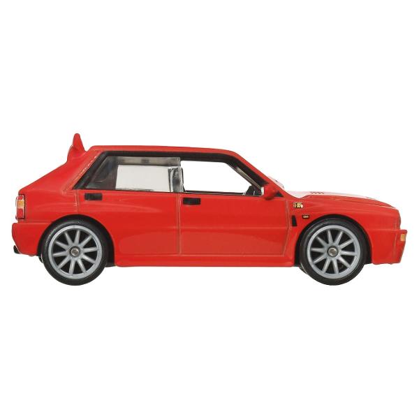Colectia de caroserie din metal la scara 164 reproduce vehiculele preferate de fani cu anvelope reale Real Rider si grafica personalizata Fiecare model are decoratiuni speciale si ambalaje numerotate Le poti adauga pe toate in colectia ta Fiecare se vinde separat si in functie de disponibilitate Culorile si decoratiunile pot varia Acest pachet contine masinuta Lancia Delta Integrale
